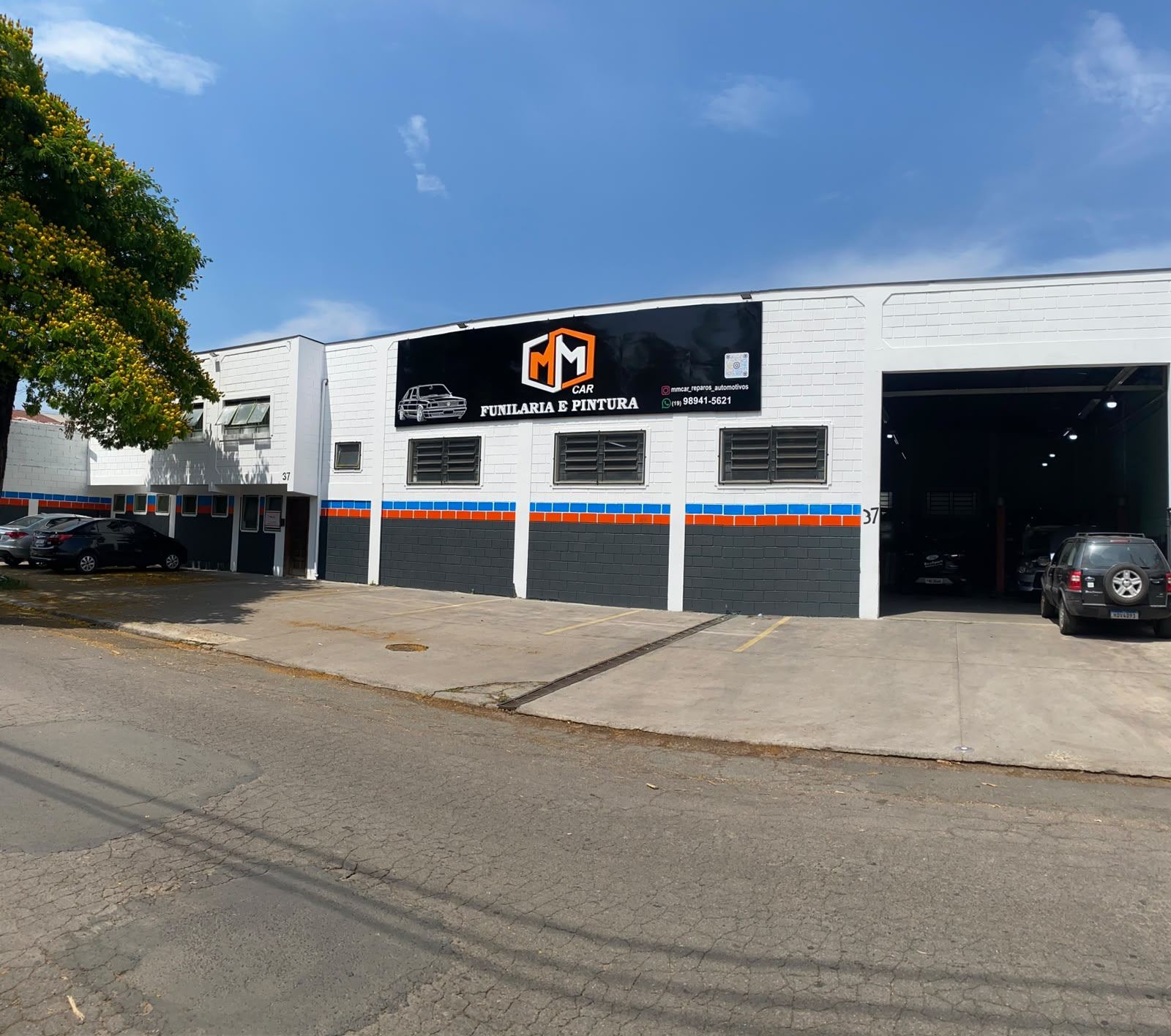 Fachada da MM Car Funilaria e Pintura